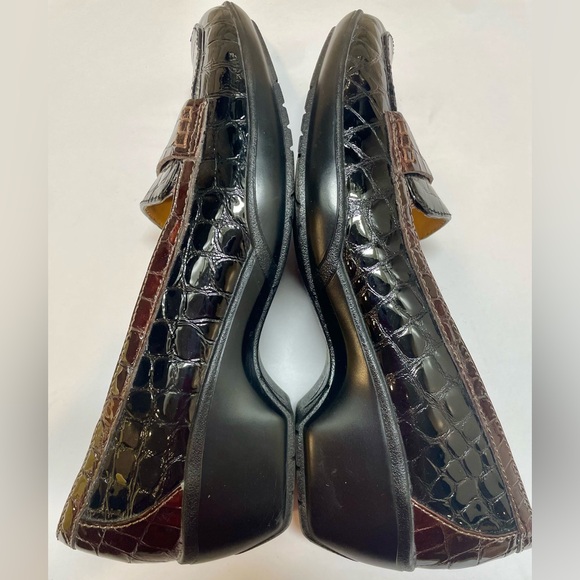 Softspots NIB Black/Brown Patent Loafers - 8.5N - Picture 5 of 6